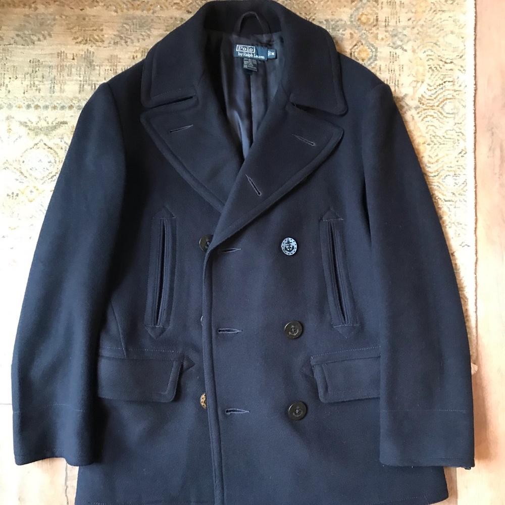 Polo by Ralph Lauren Pea Coat (Medium, Navy)